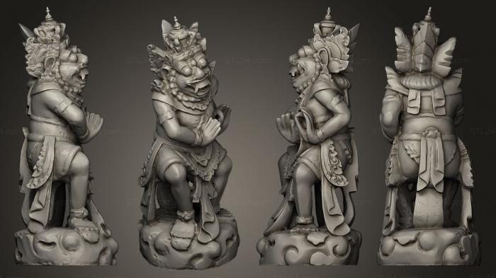 Статуэтки герои, монстры и демоны (Баронг, STKM_0126) 3D модель для ЧПУ станка
